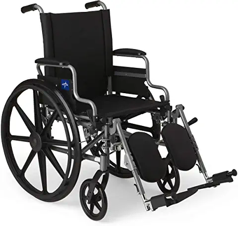 Durable Medical Equipment Lightweight Manual Wheelchair (weight capacity up to 250lbs)