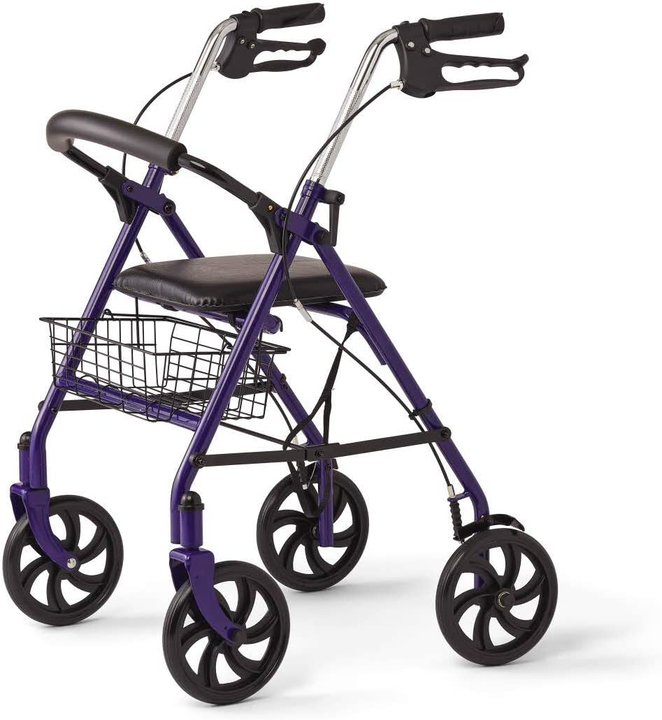 Durable Medical Equipment Rollator with 8" wheels (weight capacity up to 300lbs)