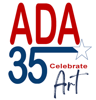 ADA 35th Anniversary Logo.  Text reads Celebrate Art.