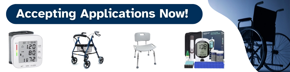 Durable Medical Equipment Banner, Accepting Applications now